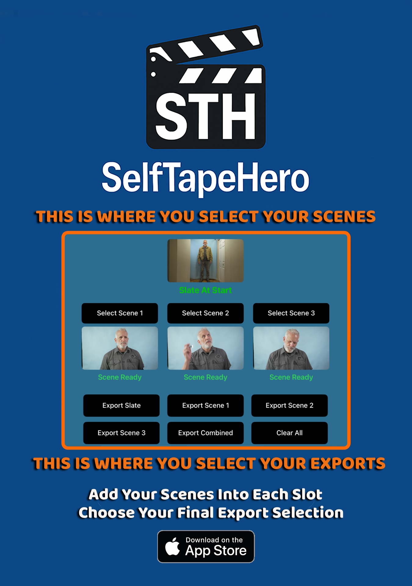 Scenes and Exports Feature
